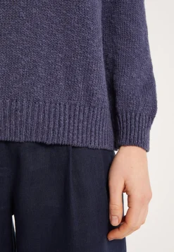 Montagut Round neck cotton and linen sweater - Nicky