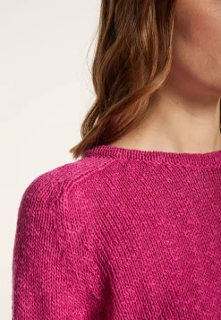 Montagut Round neck cotton and linen sweater - Nicky