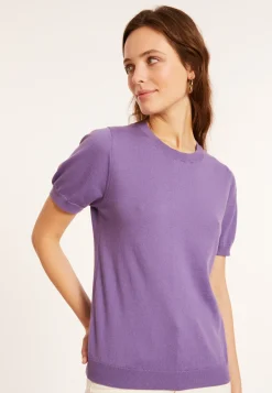 Montagut Round neck cotton T-shirt - Moon