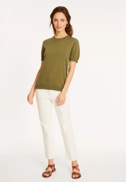 Montagut Round neck cotton T-shirt - Moon