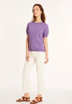 Montagut Round neck cotton T-shirt - Moon