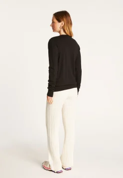 Montagut Round neck merino wool sweater - Asena