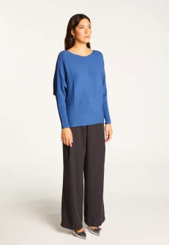 Montagut Round neck sweater in technical wool - Ruby