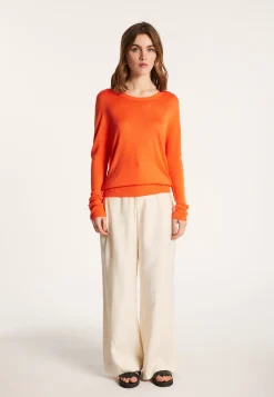 Montagut Round neck sweater in viscose and silk - Ninon