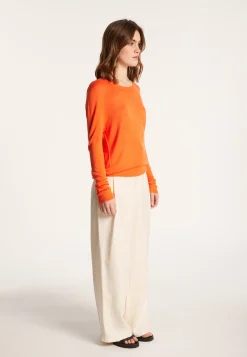 Montagut Round neck sweater in viscose and silk - Ninon