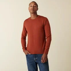 Montagut Round neck sweater with logo in merino wool - Eddie