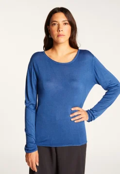 Montagut Round neck T-shirt in bamboo cashmere fiber - Aemilia