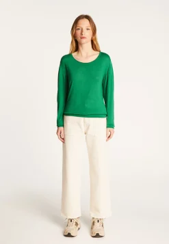 Montagut Round neck T-shirt in bamboo cashmere fiber - Aemilia