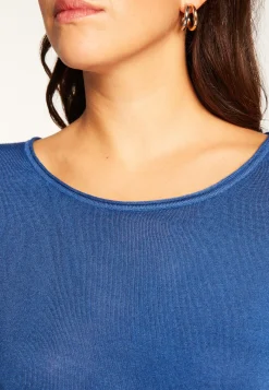 Montagut Round neck T-shirt in bamboo cashmere fiber - Aemilia