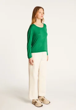 Montagut Round neck T-shirt in bamboo cashmere fiber - Aemilia