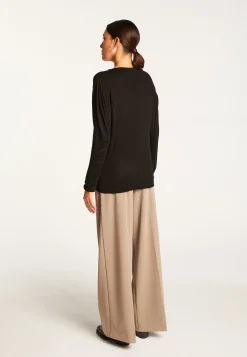 Montagut Round neck T-shirt in bamboo cashmere fiber - Aemilia
