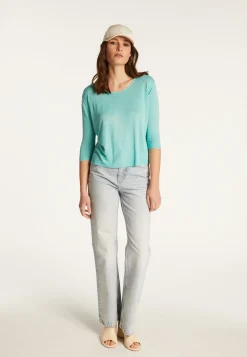 Montagut Round neck t-shirt in flamed linen - Domy