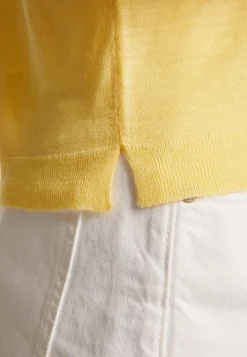 Montagut Round neck t-shirt in flamed linen - Domy