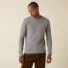 Montagut Round-neck cashmere sweater with rolled finishes - Ernest