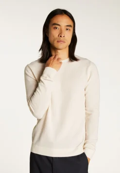Montagut Round-neck cashmere sweater with rolled finishes - Ernest