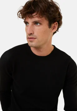 Montagut Round-neck cashmere sweater with rolled finishes - Ernest