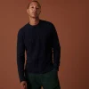 Montagut Round-neck cashmere sweater in checkered mesh - Alexis