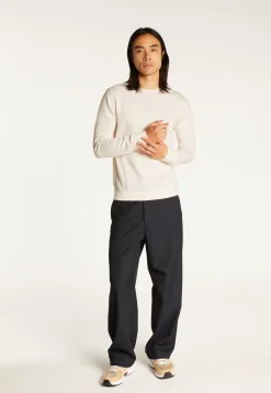 Montagut Round-neck cashmere sweater with rolled finishes - Ernest