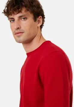 Montagut Round-neck cashmere sweater with rolled finishes - Ernest