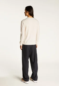 Montagut Round-neck cashmere sweater with rolled finishes - Ernest