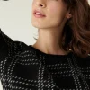 Montagut Round-neck checked alpaca wool sweater - Carin