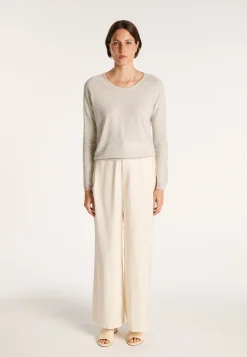 Montagut Round-neck jumper in cashmere and linen - JACOB