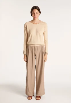 Montagut Round-neck jumper in cashmere and linen - JACOB