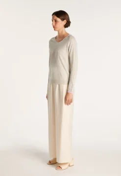 Montagut Round-neck jumper in cashmere and linen - JACOB