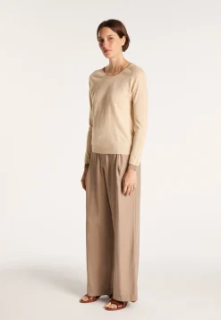 Montagut Round-neck jumper in cashmere and linen - JACOB