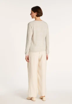 Montagut Round-neck jumper in cashmere and linen - JACOB