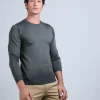 Montagut Round-neck jumper in wool and silk - Barsam