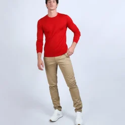 Montagut Round-neck jumper in wool and silk - Barsam