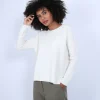 Montagut Round-neck jumper with buttons on the back - Becky