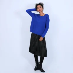 Montagut Round-neck jumper with buttons on the back - Becky