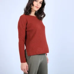 Montagut Round-neck jumper with buttons on the back - Becky