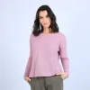 Montagut Round-neck jumper with buttons on the back - Becky