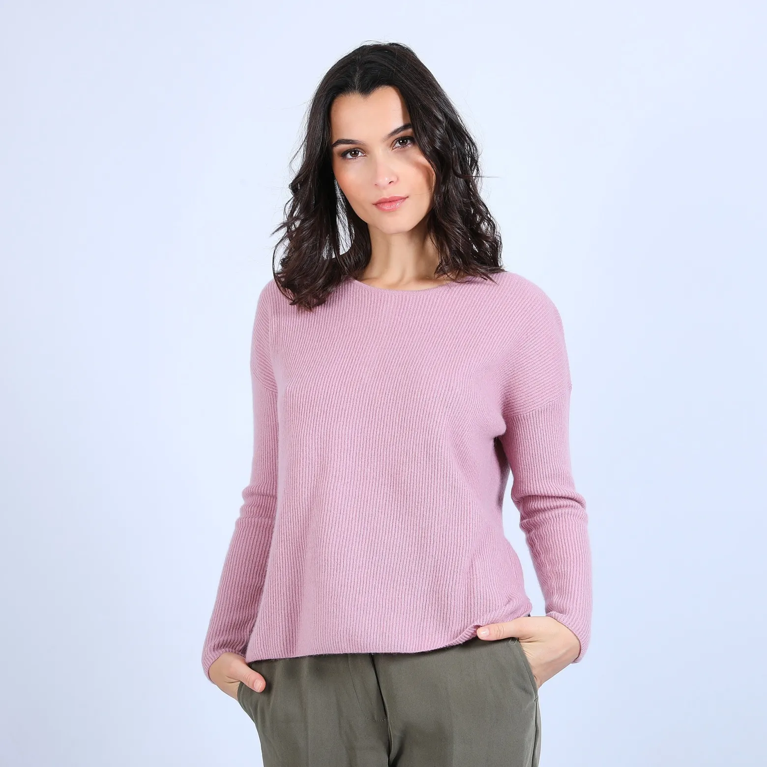 Montagut Round-neck jumper with buttons on the back - Becky
