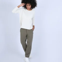 Montagut Round-neck jumper with buttons on the back - Becky