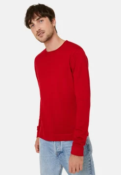 Montagut Round-neck merino wool sweater with rolled finishes - Rythme
