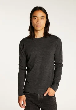 Montagut Round-neck merino wool sweater with rolled finishes - Rythme