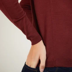 Montagut Round-neck merino wool sweater- Bérenice