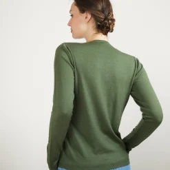 Montagut Round-neck merino wool sweater- Bérenice