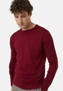 Montagut Round-neck merino wool sweater with rolled finishes - Rythme