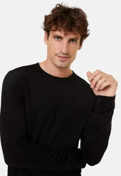 Montagut Round-neck merino wool sweater with rolled finishes - Rythme