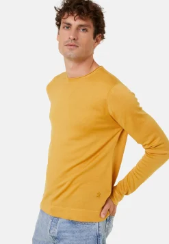 Montagut Round-neck merino wool sweater with rolled finishes - Rythme