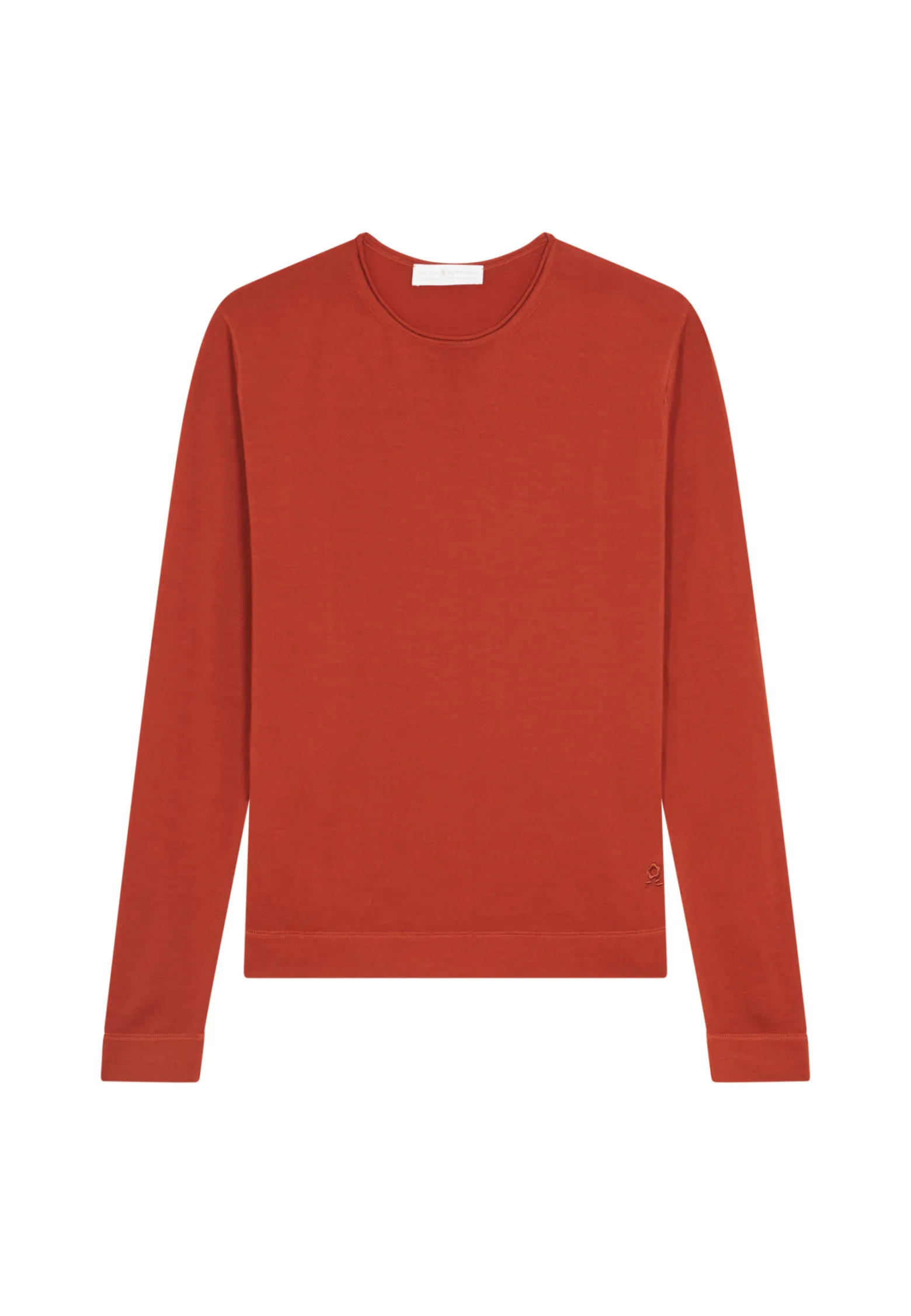 Montagut Round-neck merino wool sweater with rolled finishes - Rythme
