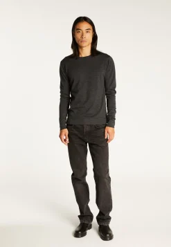 Montagut Round-neck merino wool sweater with rolled finishes - Rythme