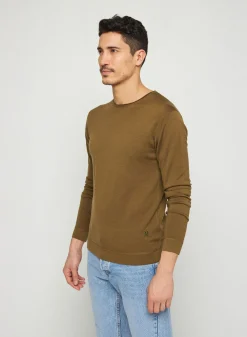 Montagut Round-neck merino wool sweater with rolled finishes - Rythme