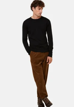 Montagut Round-neck merino wool sweater with rolled finishes - Rythme