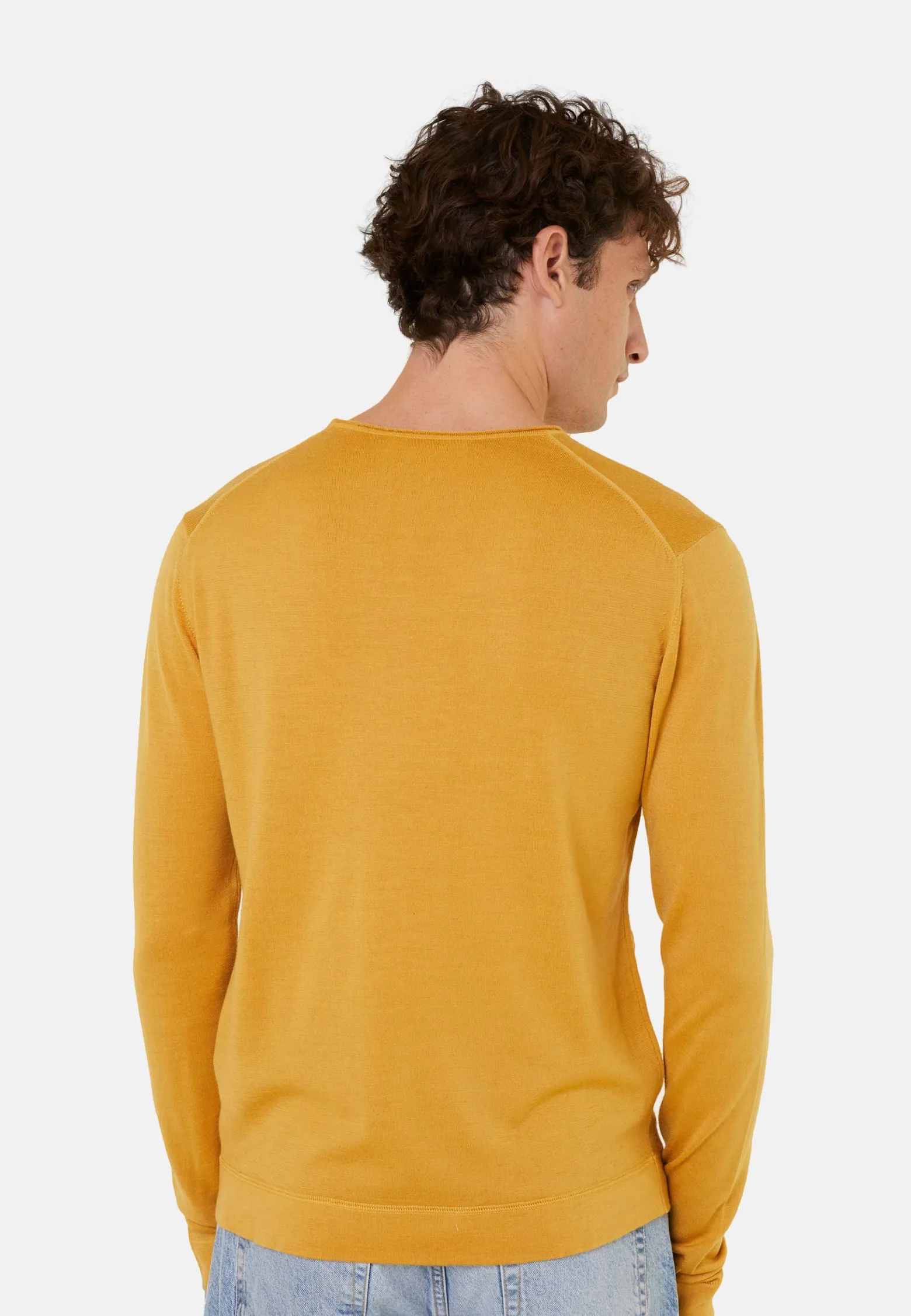 Montagut Round-neck merino wool sweater with rolled finishes - Rythme